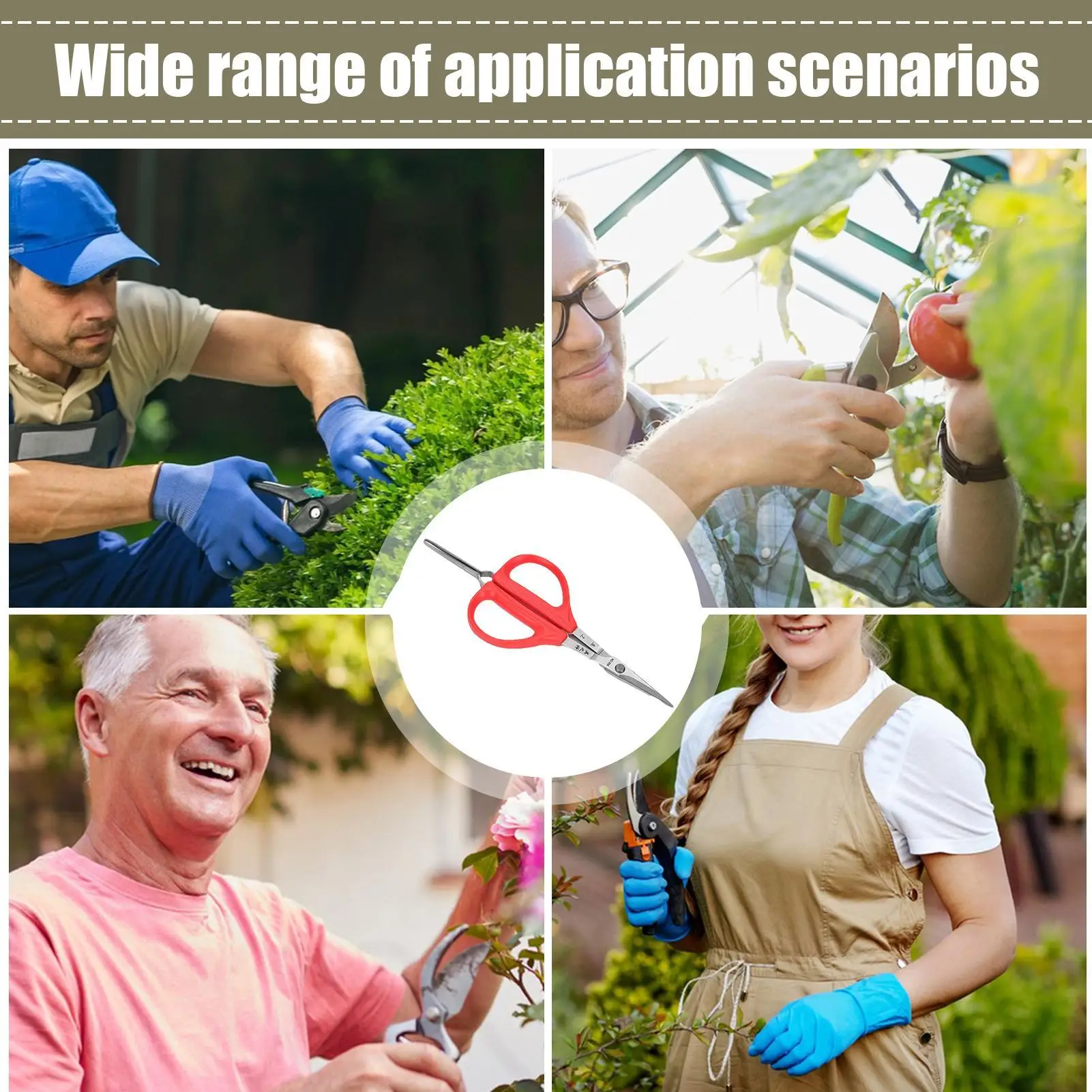 

stainless steel grape scissors with Soft Grips Plants Grape Sparse Scissor Household Garden Tools for Garden Fruits and Grapes