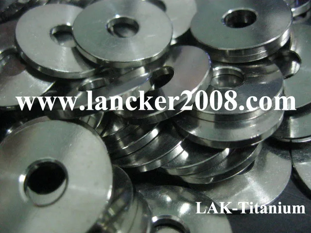 Accoding customer to produce CNC titanium plain Flat washer for M8 screw/bolt Gr5