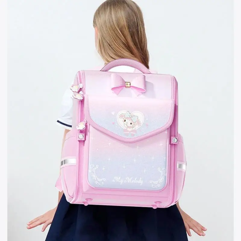 Kuromi School Bag Kawaii Anime Sanrios My Melody Student Backpack High Capacity Lightweight Cute Cinnamoroll School Supplies