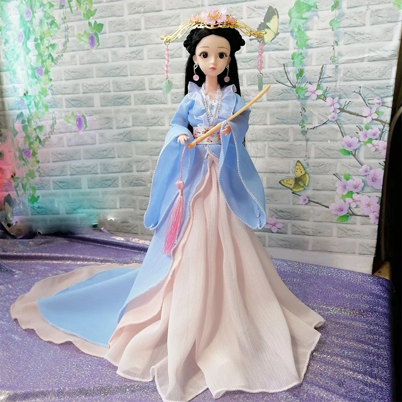 中国の漢服人形,伝統的な服の頭飾り,王女の人形,中国のドラマ人形