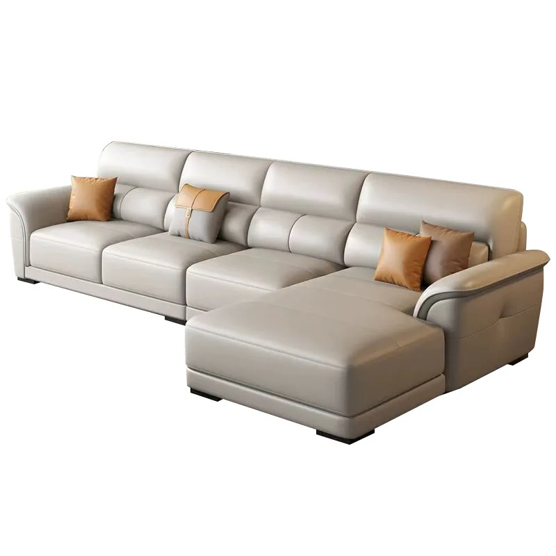 

Modern, chaise longue, leather sofa, corner, living room, left and right, sofa