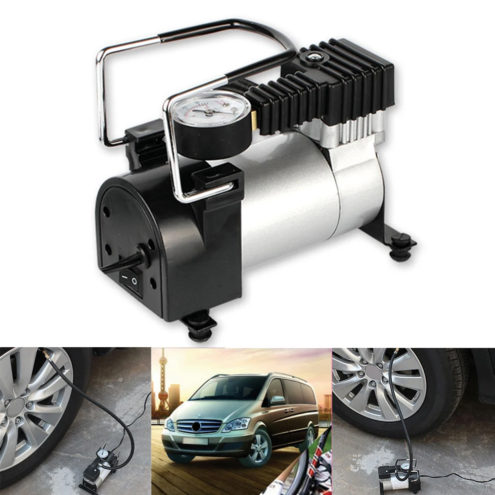 

12v 150PSI Car Inflatable Pump Portable Metal Air Compressor Car Tyre Inflator Mounted Auto Tire Tyre Pump Bicycle Motorcycle