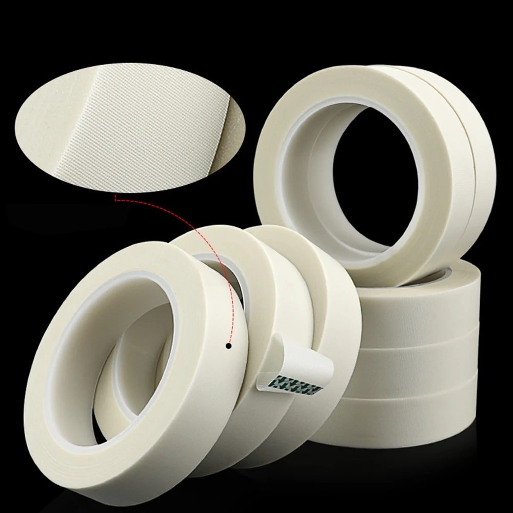 

Glass Fiberglass Cloth Tape Insulation High Temperature Resistant Transformer Electrical Plating Bundling Electrical Tape 30M