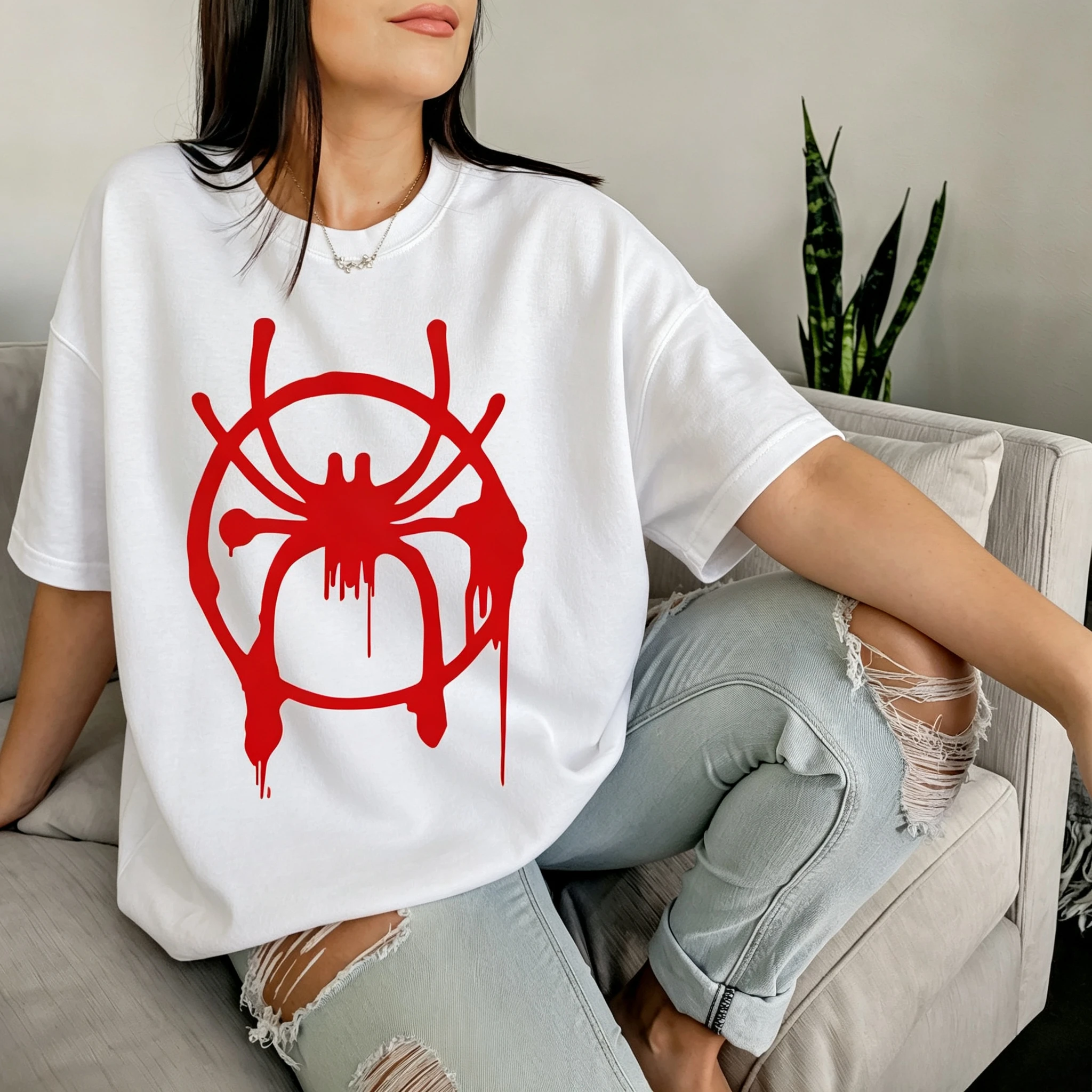 Miles Morales Spider Logo T Sh - Summer Clothing Drip review and price