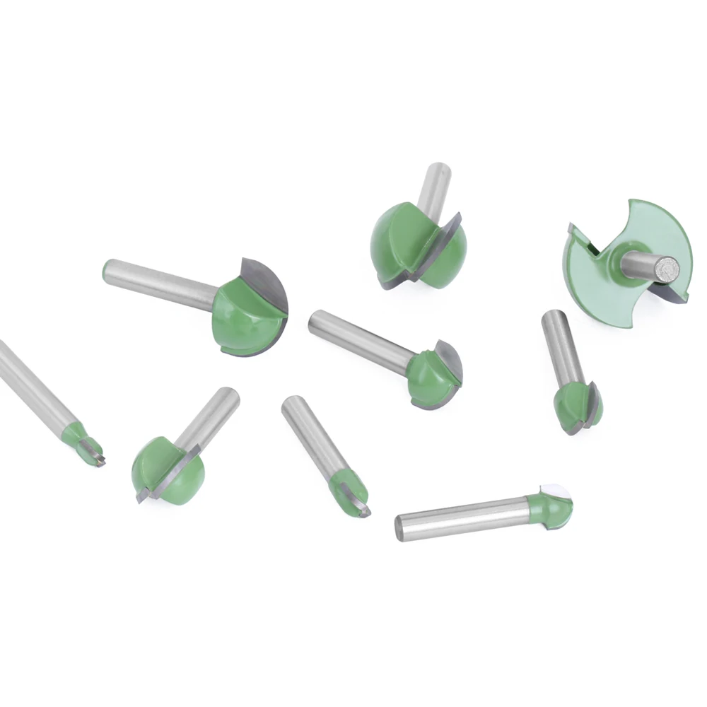 1pc 6mm Shank Ball Nose End Mill Round Nose Cove CNC Milling Bit Radius Core Box Solid Carbide Router Bit Tools