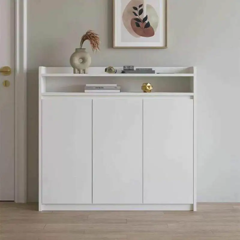 Small size 20 cm solid wood kitchen, dining side , locker, ultra-thin , wall side cabinet, narrow cabinet, shoe ca