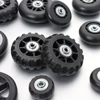 2Pcs Universal Replace Wheels Suitcase Parts Durable Replacement Axles Caster Wheel Repair Tools Kit Silent Caster With Screw 5