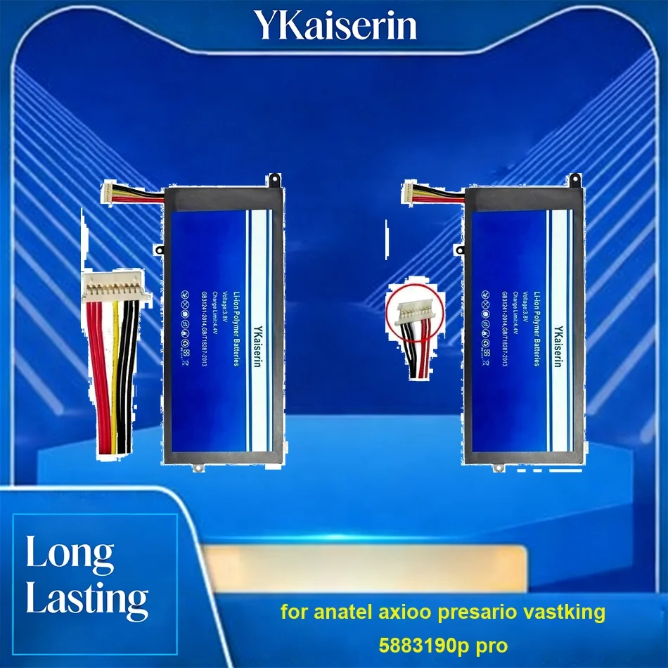 Аккумулятор WTL-5883190P-2S для Anatel, Axioo, Presario, Vastking 5883190P Pro: Долговечный, Высокопроизводительный