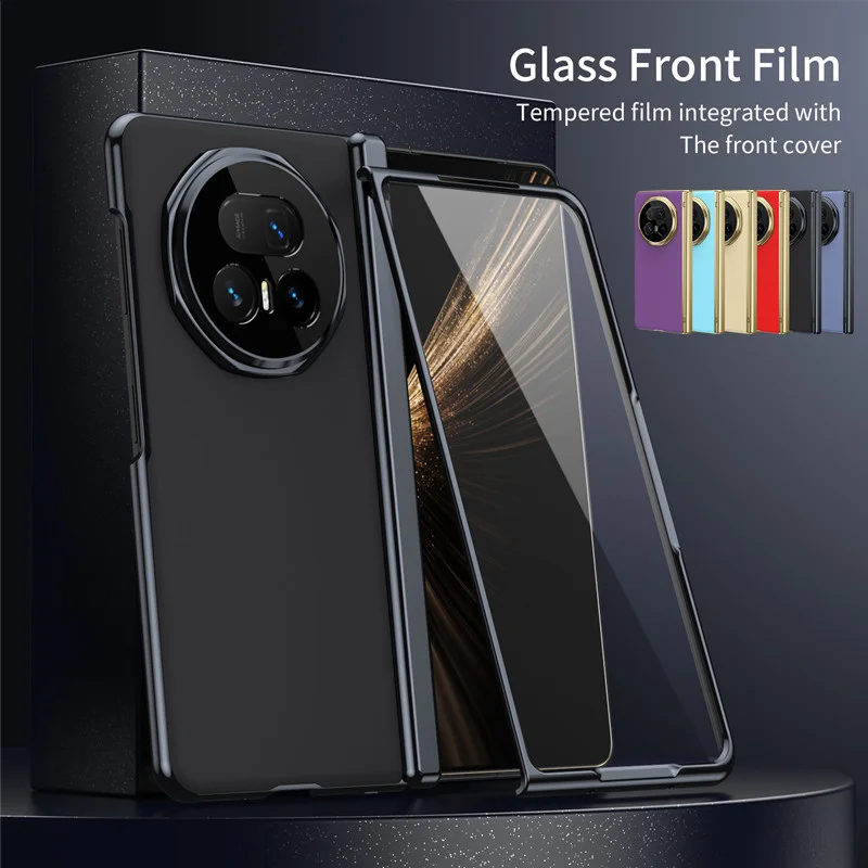 

Матовый защитный чехол для Honor Magic V5 V3, складная крышка, встроенная защитная пленка для экрана, защита шарнира всего тела, Fundas