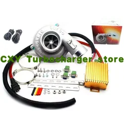 Electric Turbo Supercharger Kit Thrust Motorcycle Electric Turbocharger Air Filter Intake for all car improve speed