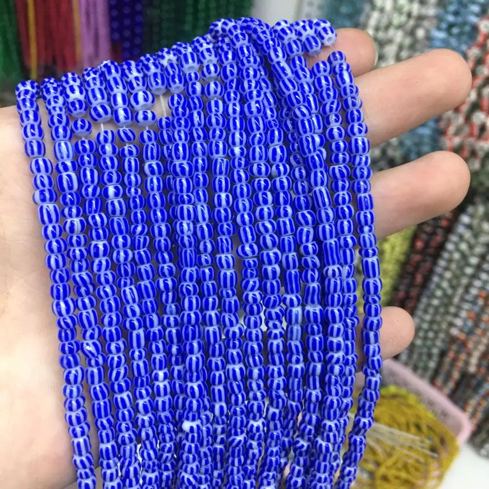 5pcs Glass Multicolor Bead Cute Lampwork Small Spacer Loose Beads For Jewelry Making DIY Bracelet Necklace Accessroeis