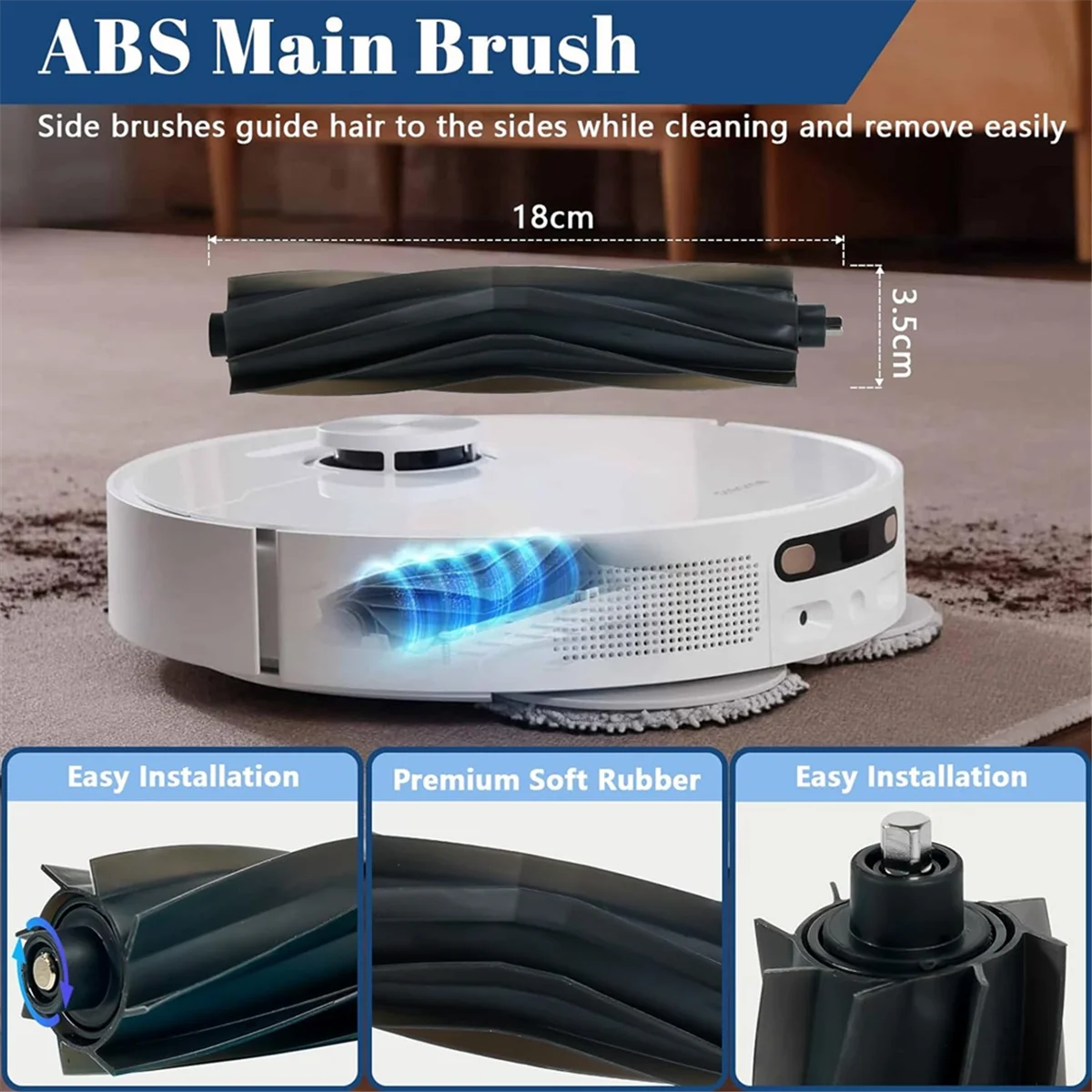 

RATE-eFor Ecovacs DEEBOT T20 Omni / T20e Omni / T20 Pro Omni / T20 Max Основная боковая щетка Hepa-фильтр Швабра Ткань Пыль