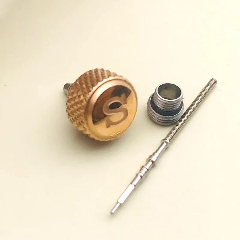7mm Screw-in Watch Crown SKX007 SRPD Replace Crown Engraved Signed \'S\'  Fits Nh35 Nh36 Movement Case Include Crown Tube Stem