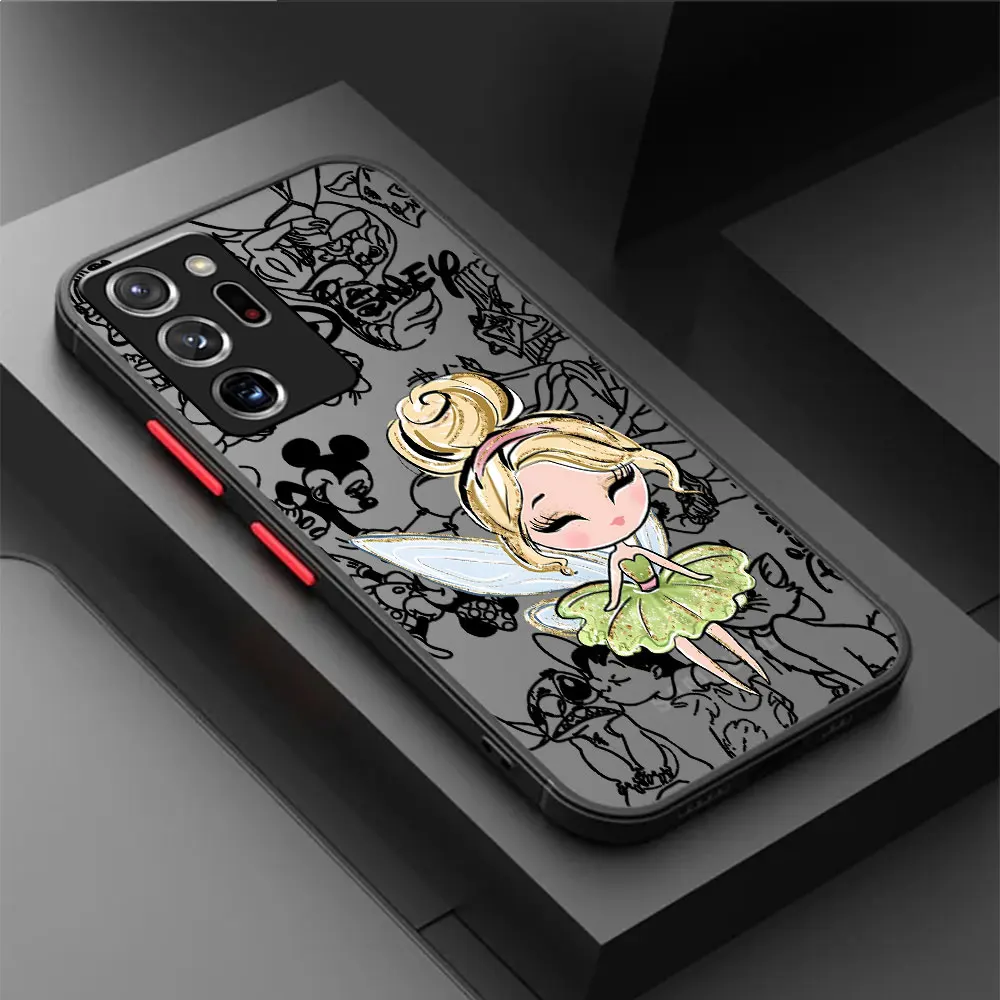 Cover Disney Princess Art Armor Matte Phone Case for Samsung Galaxy S21 Note 20 Ultra 10 Plus Note 10 8 9 S20 S22 S23 Note 8