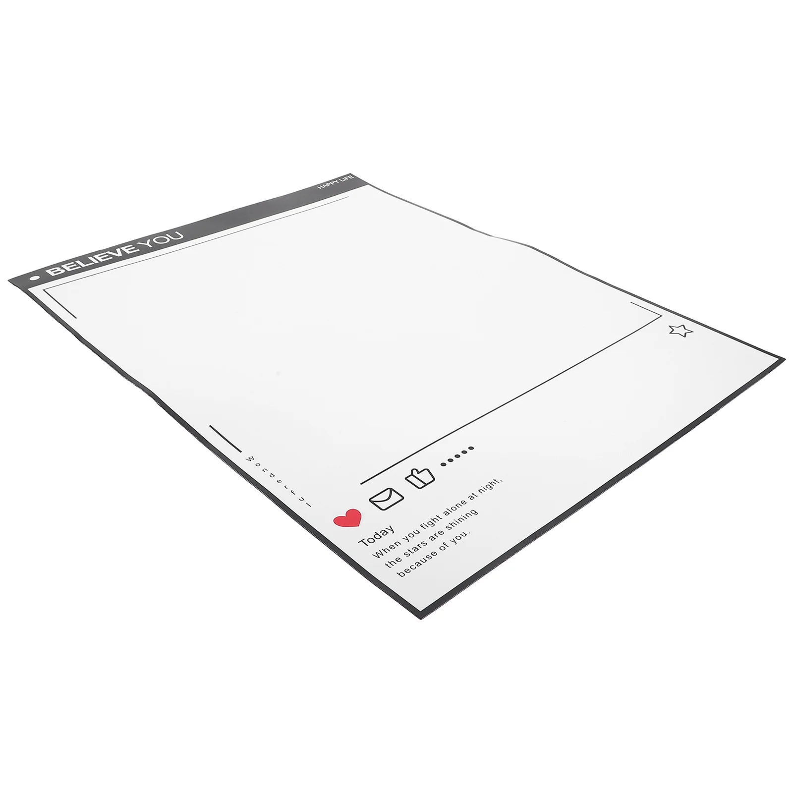 

Large Magnetic Writing Board 1 Sheet Easy Stick Reusable Weekly Planner for Home Office Kitchen Fridge Message Board Dry Erase