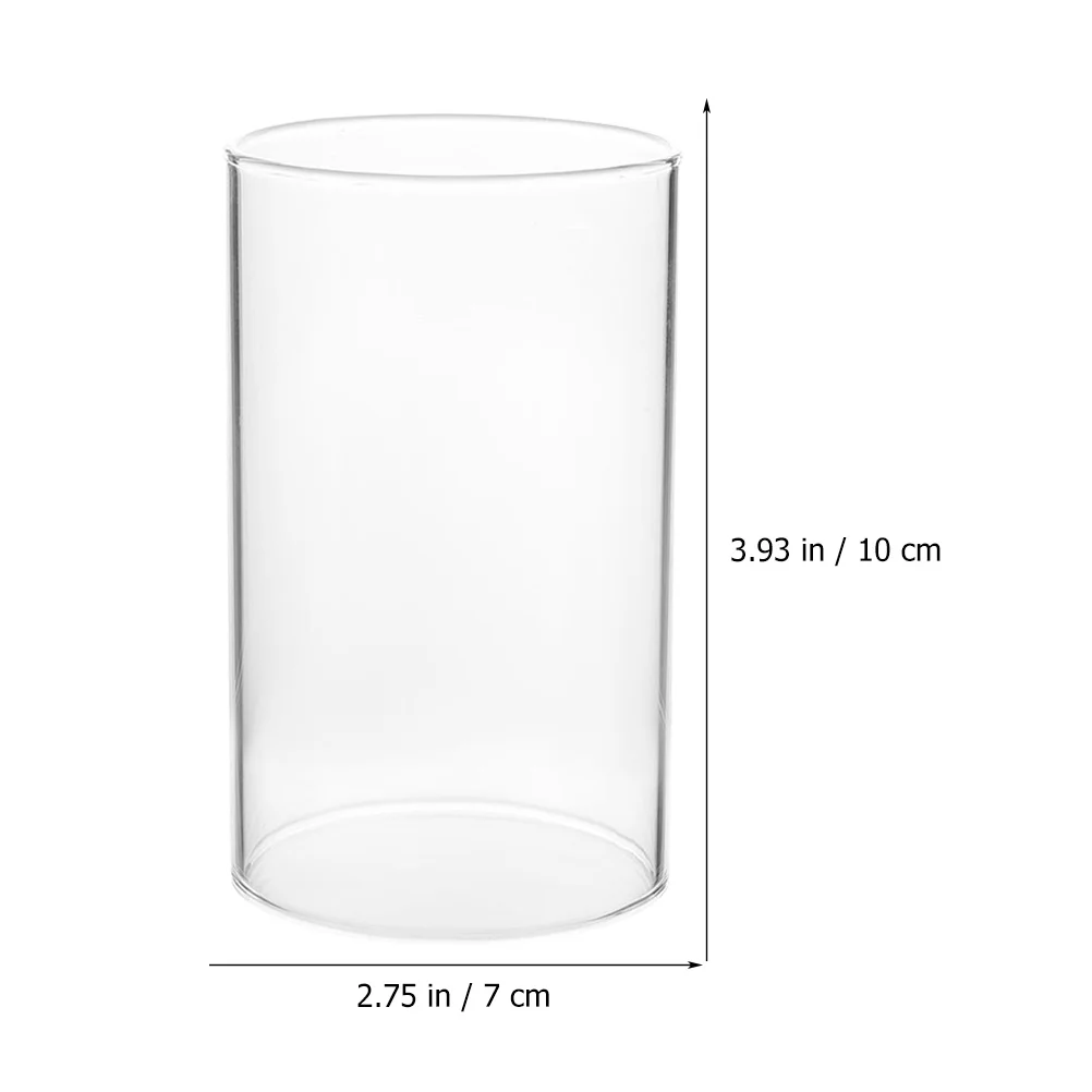 Glass Pillar Holder Cylinder Holders Cylinders Clear Shades Candles Jar Plastic Flower Vase