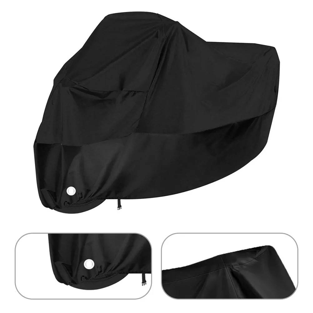 

Motorcycle Cover Waterproof Uv Resistant Heavy Duty All Season Rain Snow Dust Protection Lightweight Foldable with Bottom Lock