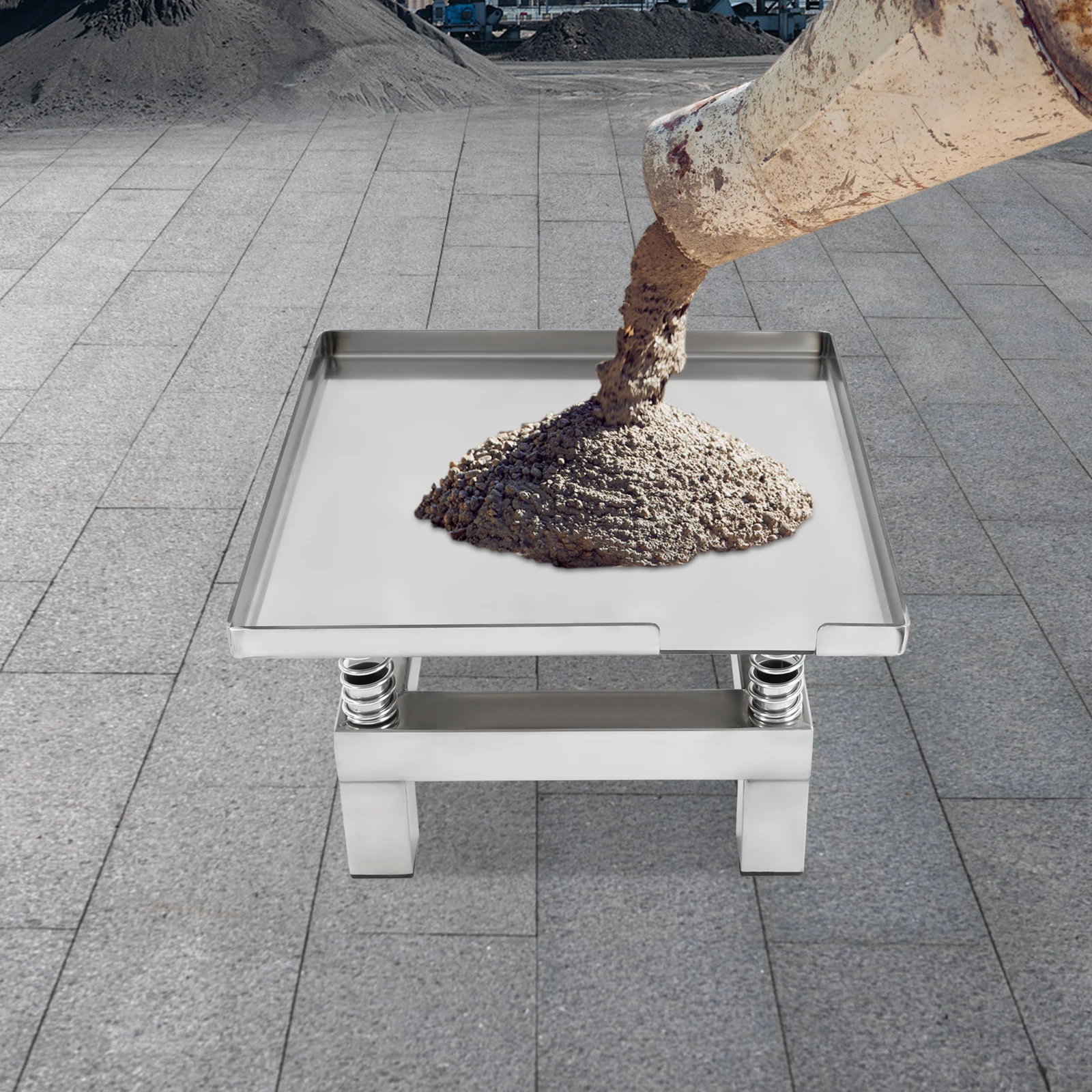 35*35CM Concrete Vibrating Table 50W  Lab Vibration Table10kg Capacity for Precise Test Block Preparation EU/US Standard