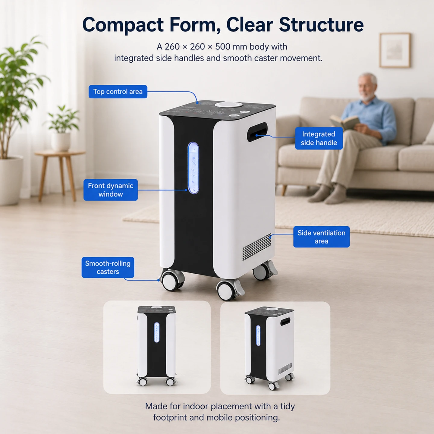 900ml Portable Molecular Hydrogen Wellness Machine Lightweight Design for Personal Office Wellness and Fitness Gym Support