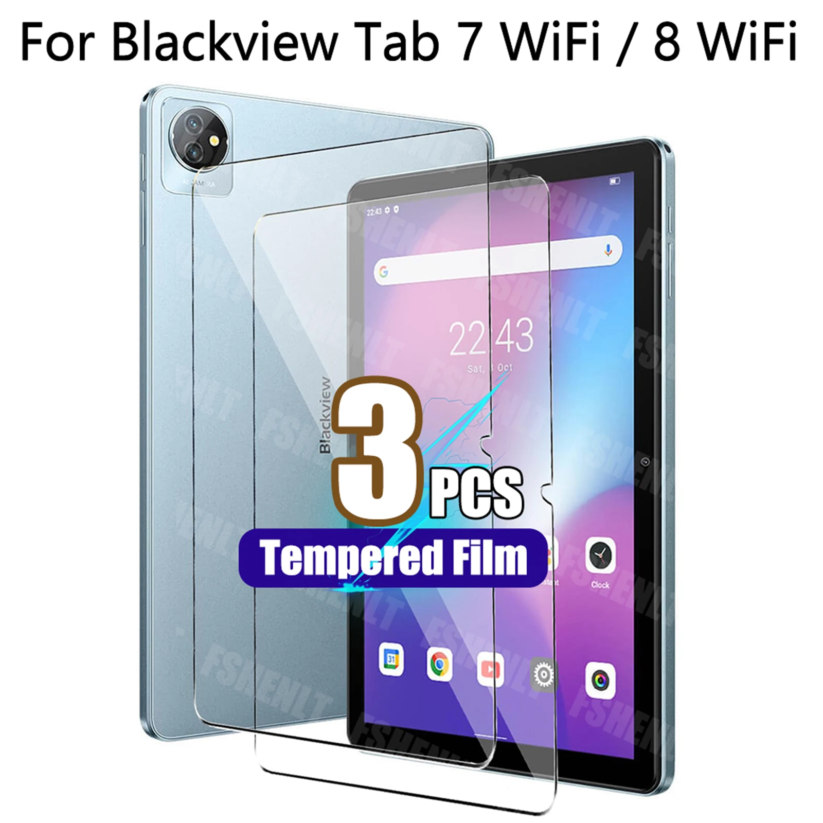 

Screen Protector for Blackview Tab 7 WiFi 10.1 inch 2023 HD 9H Hardness Anti-Scratch Tempered Glass for Blackview Tab 8 WiFi