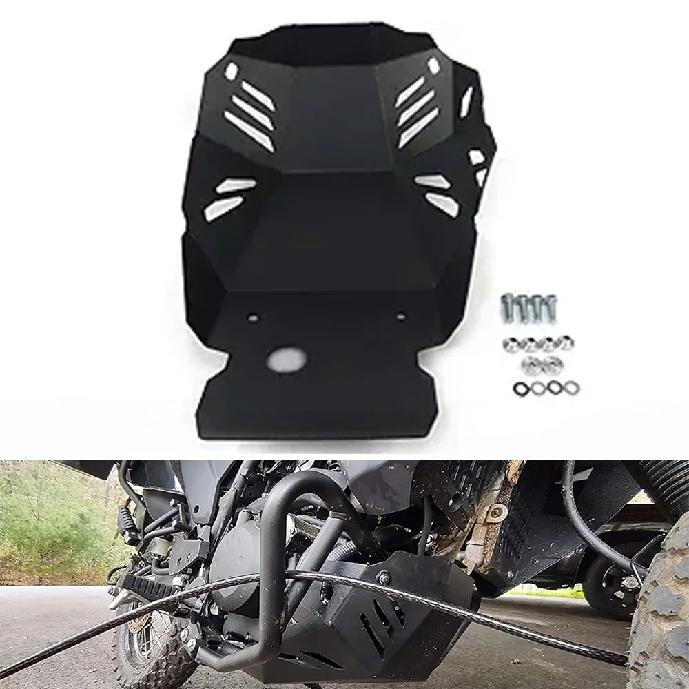 For Kawasaki KLR650 KLR 650 KL650E 2008-2023 Motorcycle Engine Guard Chassis Protection Belly Pan Cover Bash Bottom Skid Plate