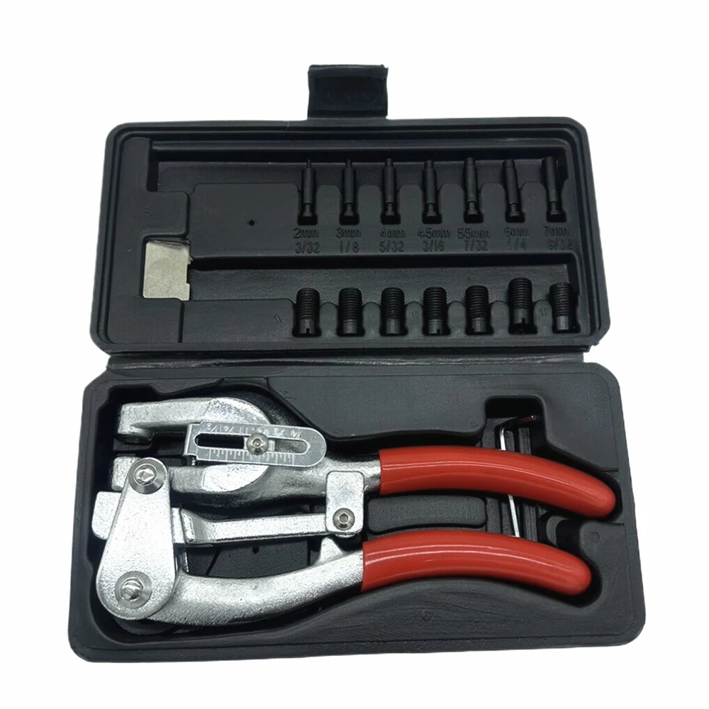 Hand-Held Punch Kit Carbon Steel Iron Plastic Hole Punch Pliers Puncher Kit For Stainless Steel Aluminum Leather