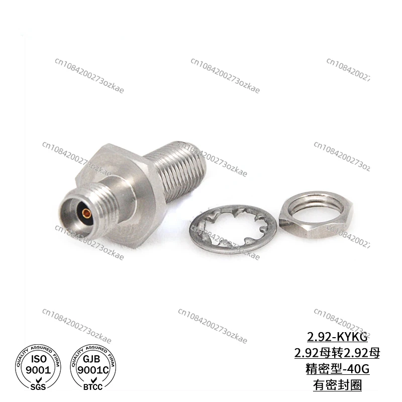 2.92Mm Female-2.92mm Female Precision Adapter, Through-wall Flange DC-40GHz 2.92-KYKG