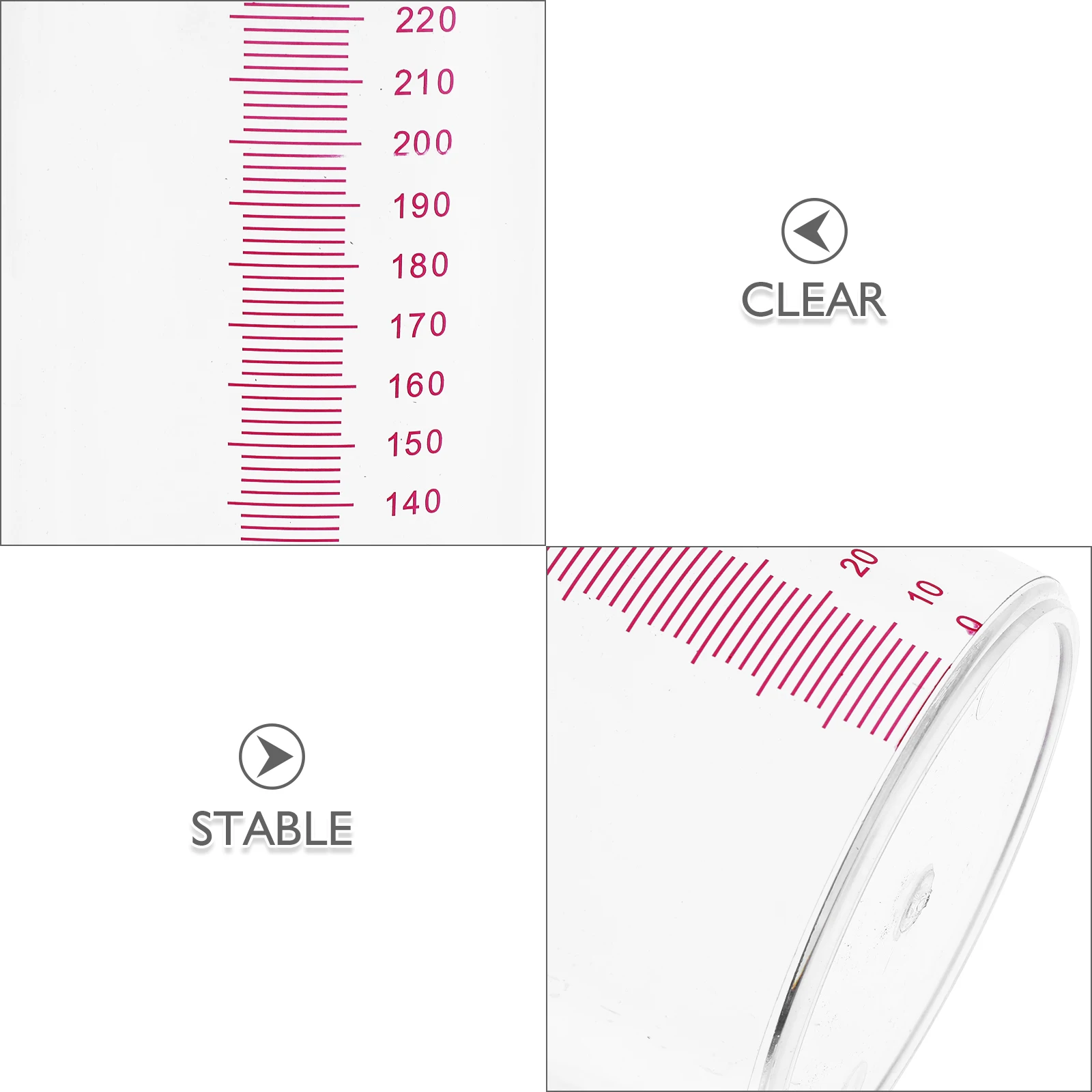 أنبوب حاوية تجربة شفافة - أنبوب قياس بديل من البلاستيك الشفاف لقياس المطر في الهواء الطلق ومختبر المدرسة والحديقة #5