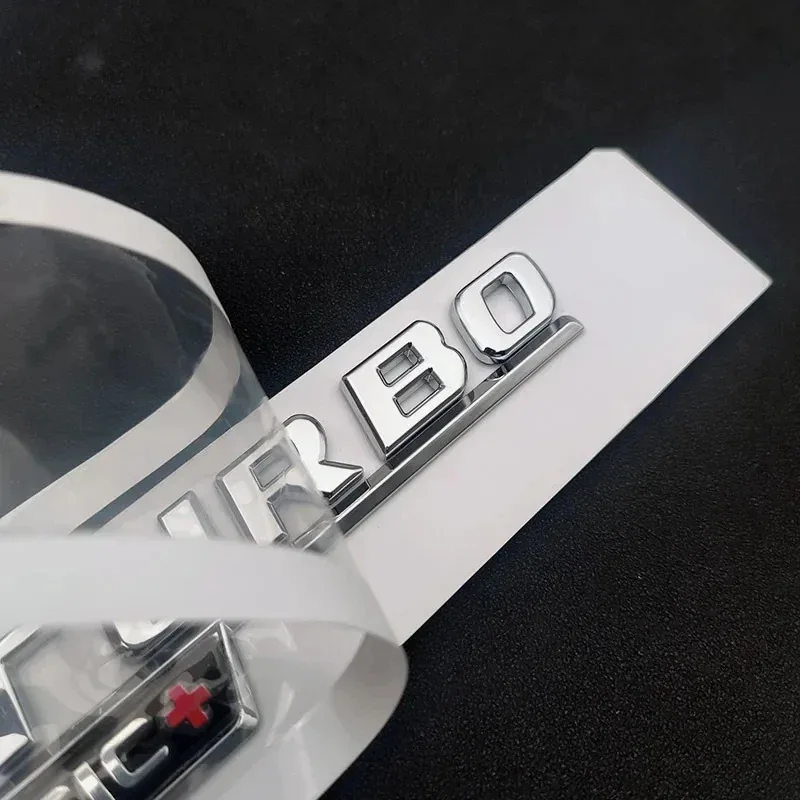 3D Car Fender BITURBO 4MATIC Badge Emblem Sticker For Mercedes C43 AMG W205 W204 E43 W213 W212 GLC43 GLE43 W166 W167 Accessories