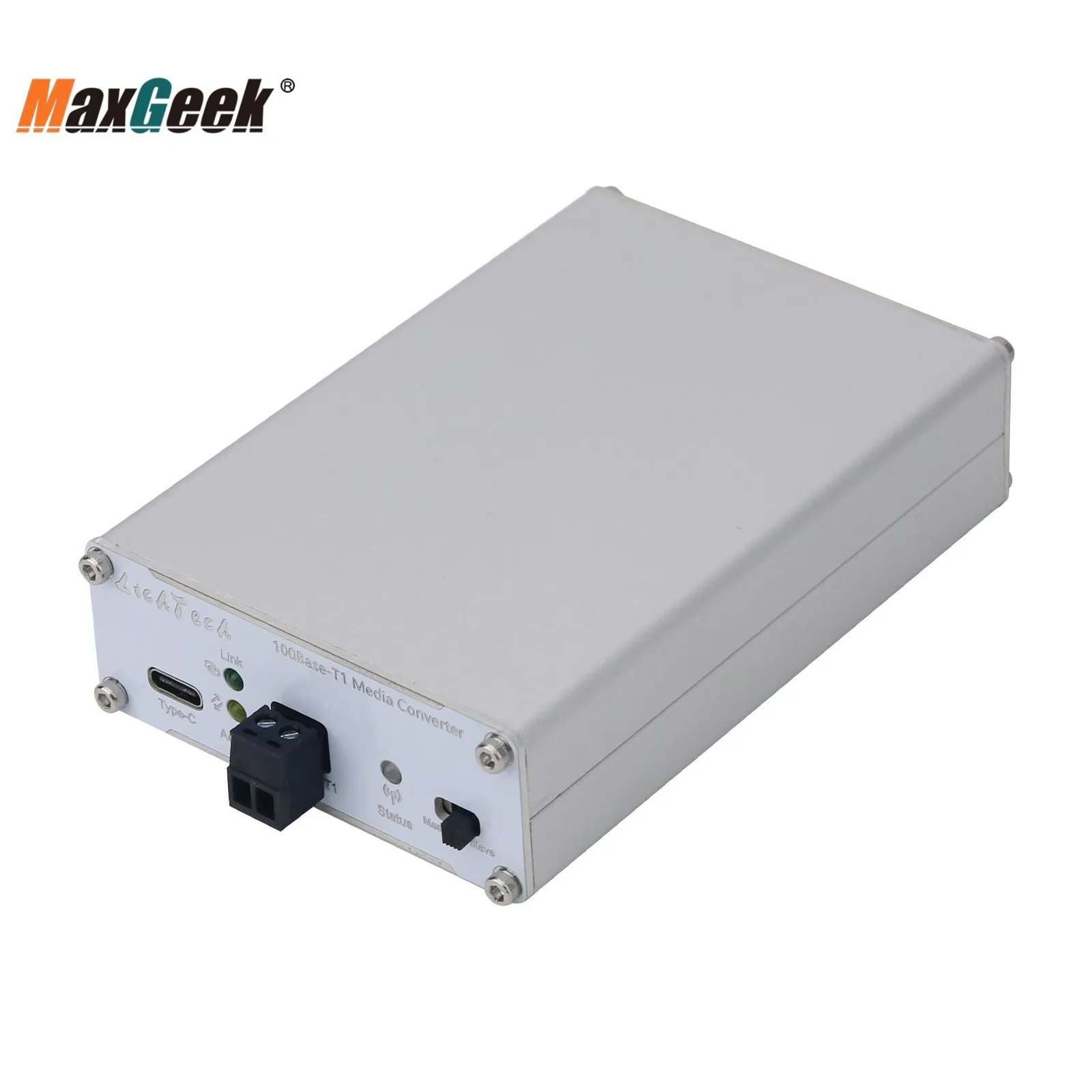 Maxgeek LichTech 100Base-T1 محول الوسائط 100Mbps محول إيثرنت للسيارات مع ضوء مؤشر الحالة #6