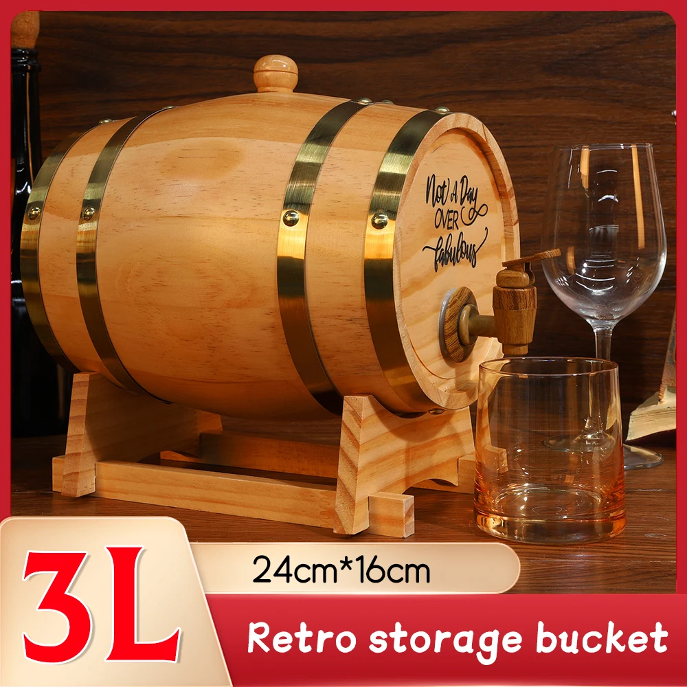 

Деревянная бочка для виски объемом 3 л с подставкой и патрубкой, диспенсер для бочки для виски, бочка для коктейлей, бурбон, ром, пива Tequila