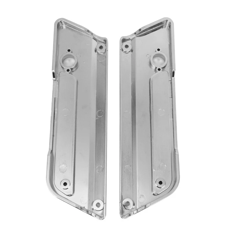 ABS Saddlebag Latch Hinge Cover Plate For  1997-2013 Touring Electra Glide Chrome