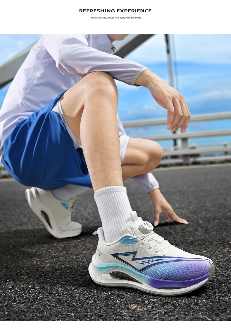 Leistungsstarke Carbonplatten-Rennschuhe für Männer und Frauen, Leichte, Federnde Laufschuhe, Rutschfeste Dämpfende Schuhe für Marathon und Fitnessstudio – Detail 6