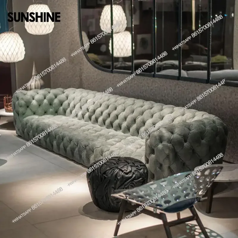 European Designer Living Room Sofas Minimalist Soft Nordic Living Room Sofas Bubble Lounge Woonkamerbanken Furniture For HomeX