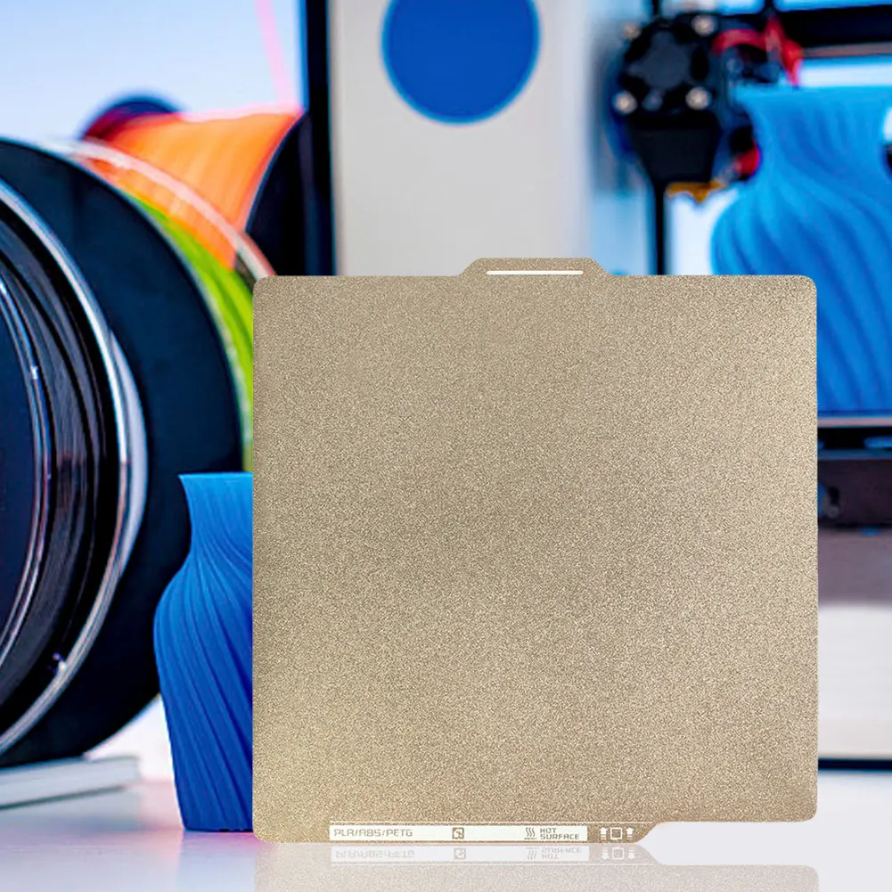 For Bambu Lab P1P/X1C PEI Bed 257x257mm 3D Printing PET Plate Texture Double Sided Spring Steel Sheet for Bamboo Lab 3D Printer