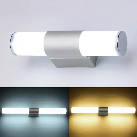 Wall Lamps Bathroom LED Mirror Light Waterproof 12W 16W 22W AC85-265V LED Tube Modern Wall Lamp Bathroom Lighting