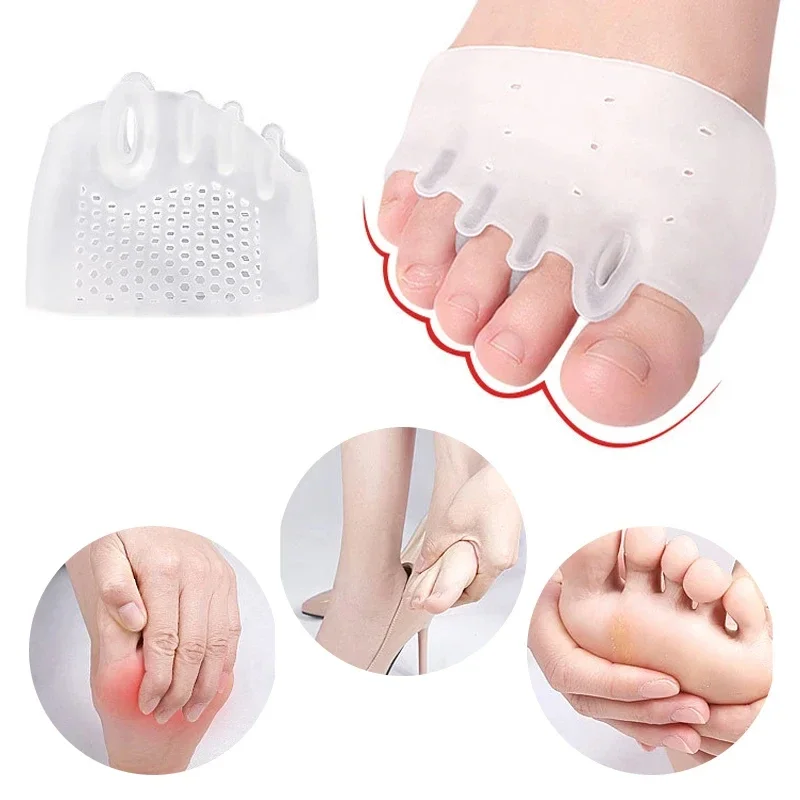 Gel Toe Separadores, Polegar, Valgus Corrector, Pads, 1 Par