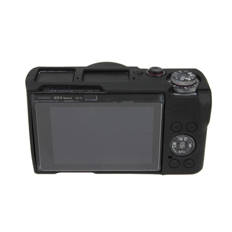 

For Canon G5XII G5Xii Silicone Case Skin Cover DSLR Camera Bag Protective Cover g5x2 rubber soft case + free tempered film
