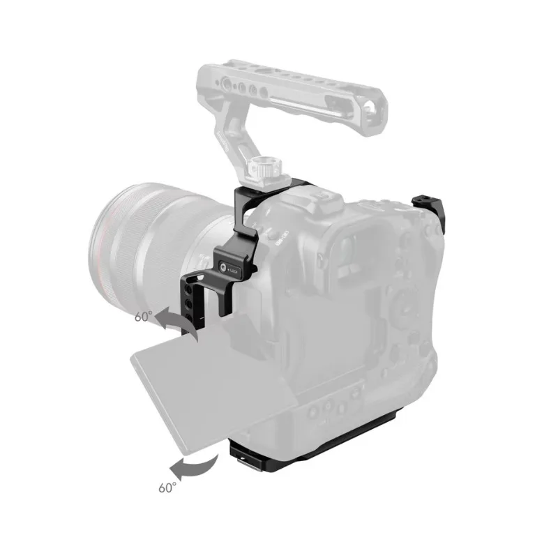 SmallRig 5413 Full Cage for Canon EOS R1 Arca-Swiss Plate DJI RS 4 / RS 4 Pro Gimbal ARRI Locating Holes