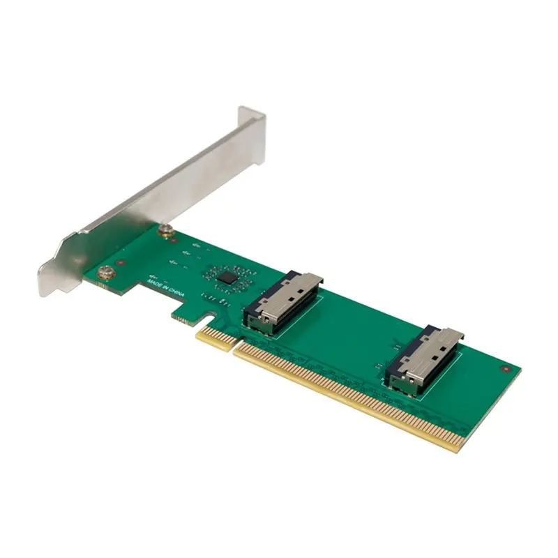 Ingenious-Pcie 5.0 X16 To 2-Port MCIO 8X Expansion Card