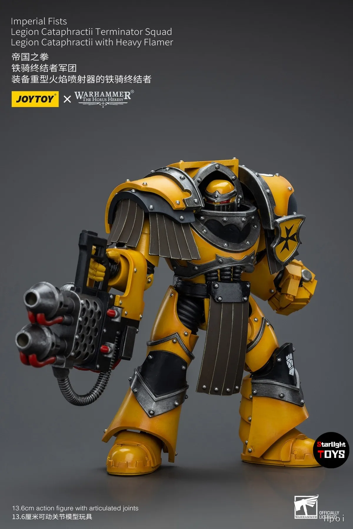 

【24-Hour Shipping】JOYTOY 1/18 Action Figure Warhammer 40K Imperial Fists Legion Cataphractii Terminator Squad Model Toy Gift