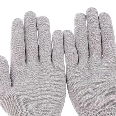 

1 пара перчаток для электротерапии, проводящие перчатки из серебряного волокна, электротерапевтический аппарат для физической терапии