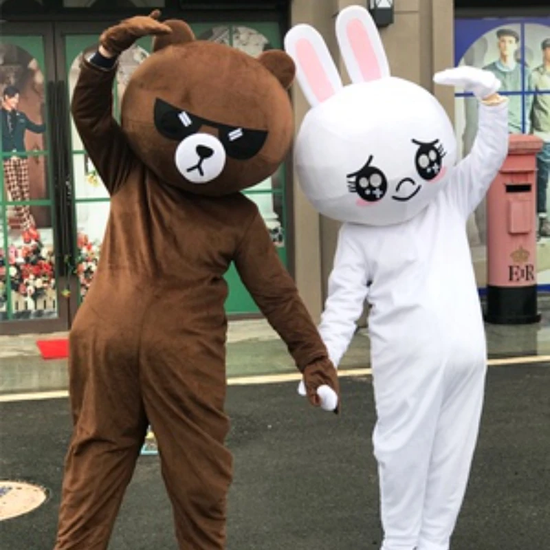 

Teddy Bear Mascot Costume Suit Adult Cosplay Halloween Funny Party Game Dress Outfits Clothing Advertising Carnival Xmas Easter