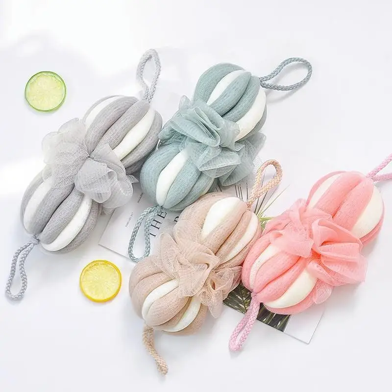 1Pcs Soft Shower Sponge Bath Ball Dead Skin Remove Bath Sponge Gives Glowing Skin Friendly Bath Ball For Home Bathroom Supplies