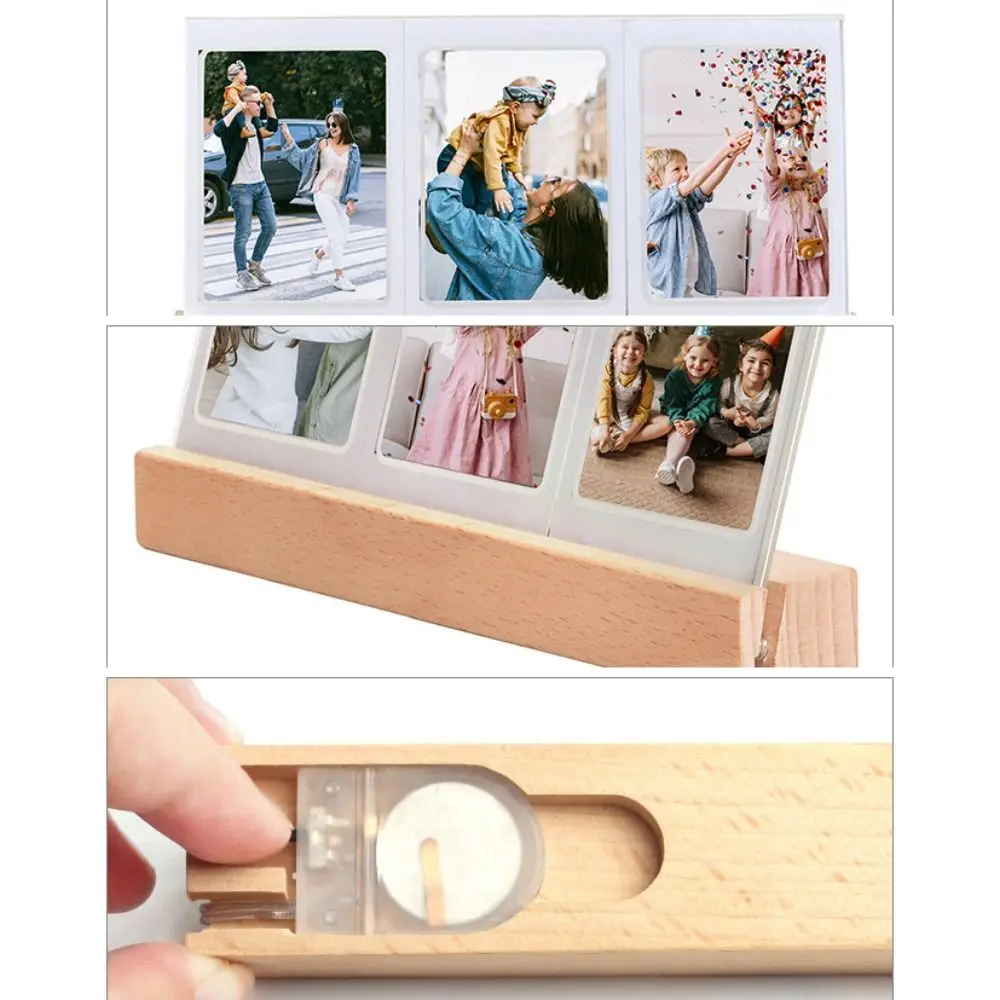 3 In 1 3 Inch Photo Frame Acrylic LED Light Photo Table Instant Film Camera For Fuji Mini 12/Evo/99/SE Fujifilm Instax Mini Film