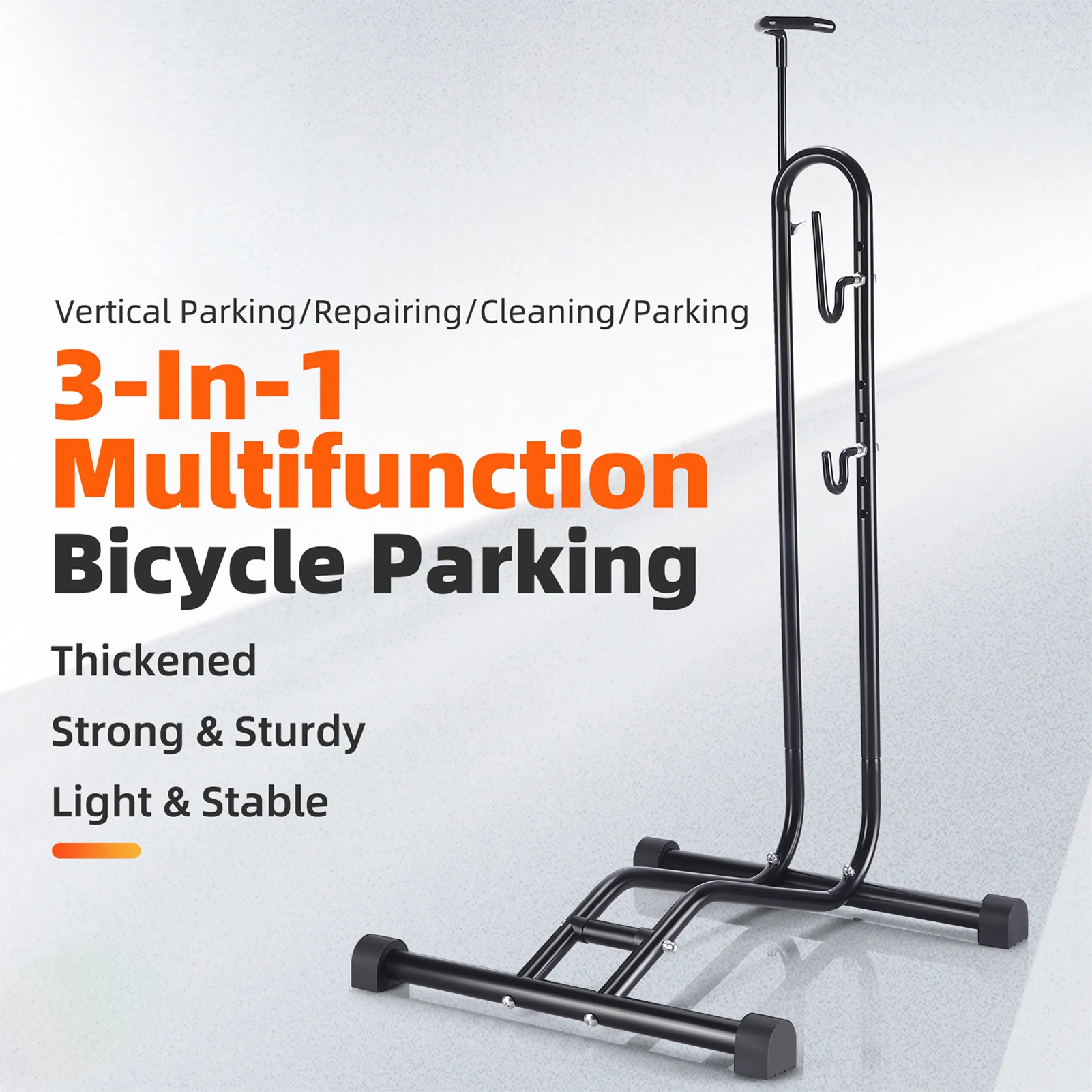 Estante de estacionamiento para bicicletas, soporte de mantenimiento de bicicletas, soporte de almacenamiento para garaje interior, soporte de reparación de bicicletas