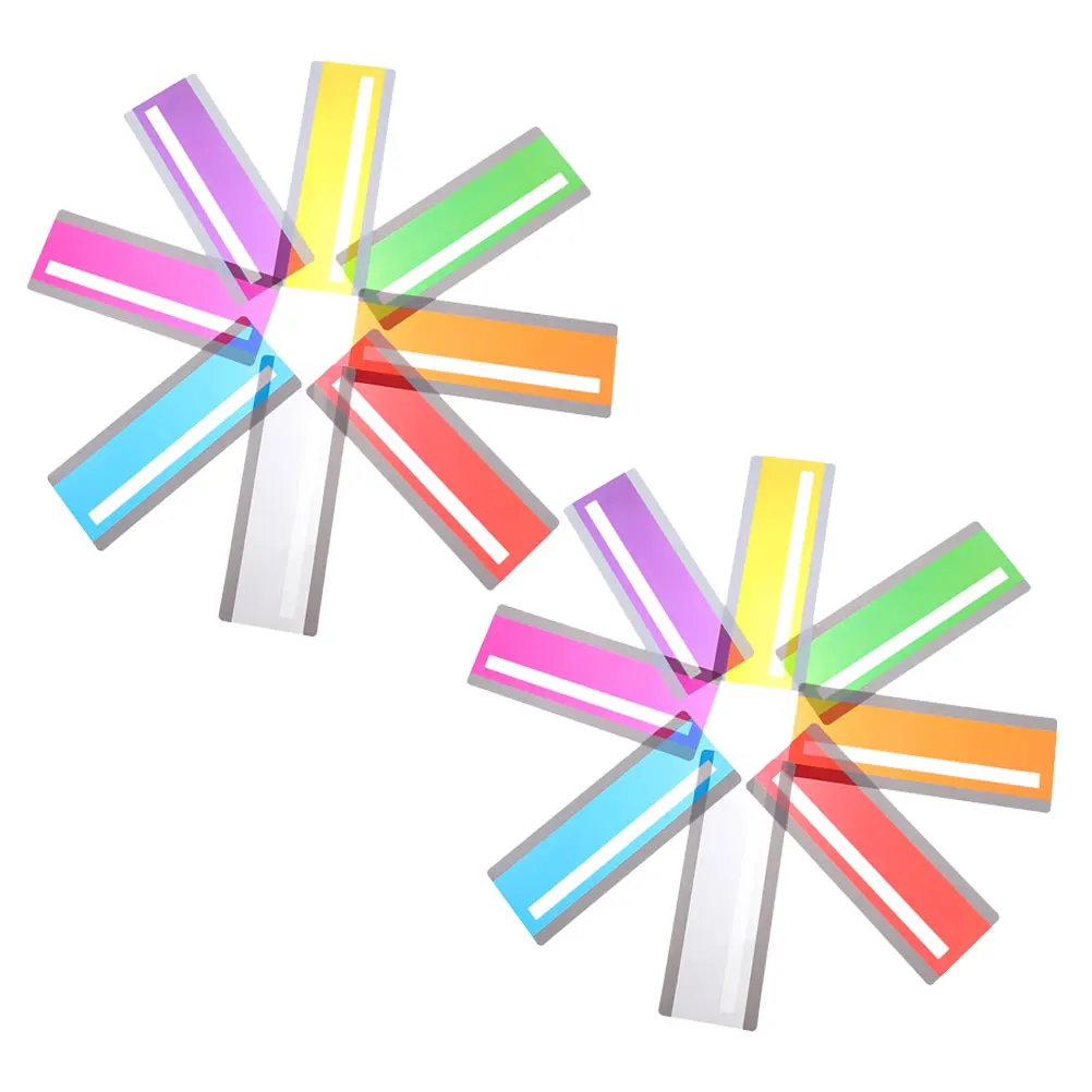 16 pezzi Segnalibri guida lettura Strisce di tracciamento lettura colorate Evidenzia striscia Indicatore di lettura Strumento di lettura per la scuola a casa