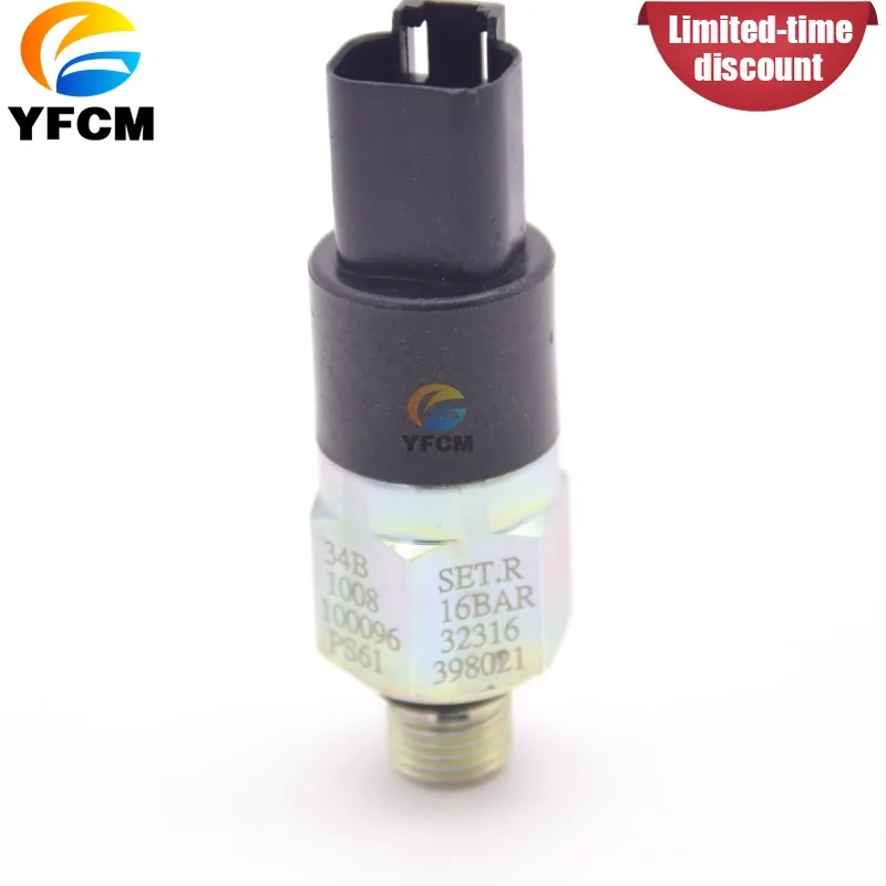 Engine Oil Pressure Sensor 398021 for XCMG Liugong 922 925 930 933 936E Excavator Parts