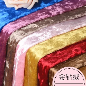 Tecidos de veludo estiramento tecido o quintal vestido de alta qualidade metro material ouro 2022 sofá de seda liso roxo feminino para estofamento 8 principais vendas tecido seda cetim - №3