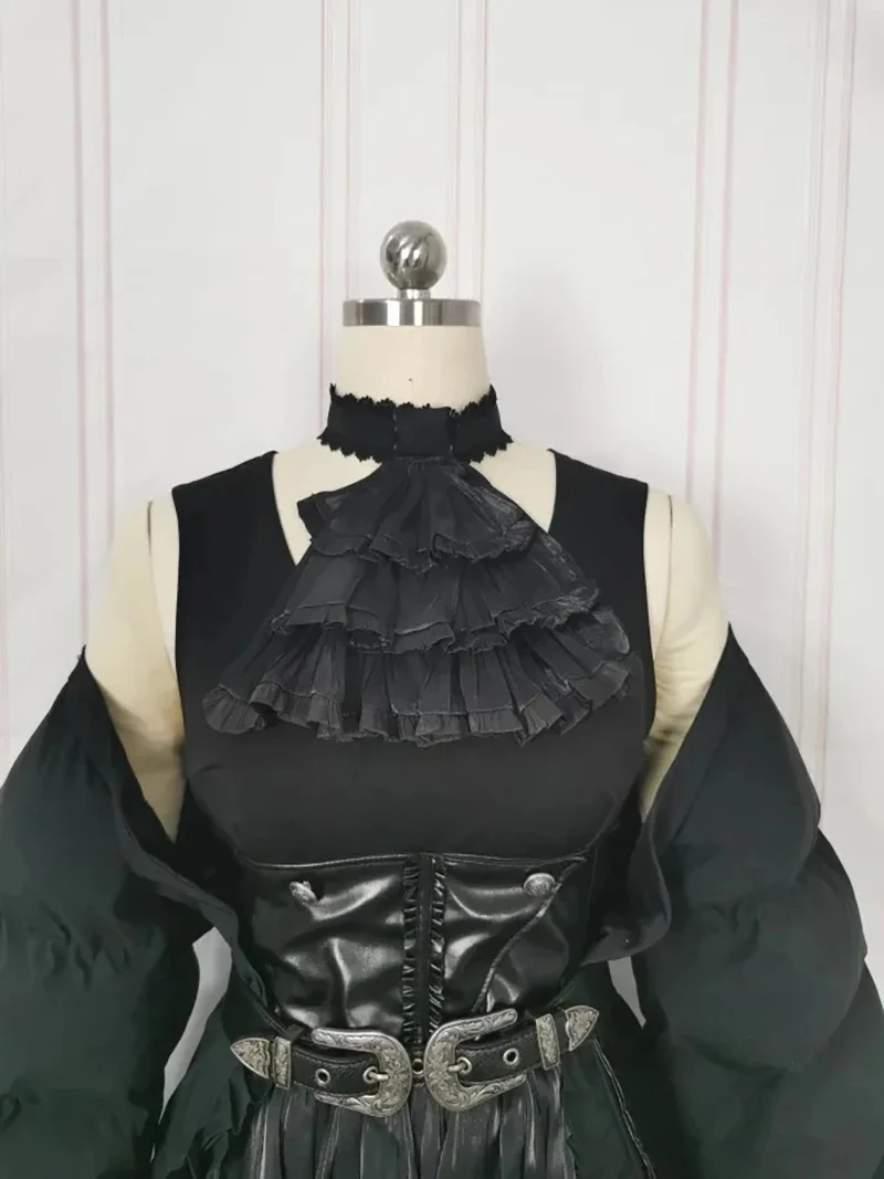 Spiel letzte Fantasie xiv ff14 Gaia Cosplay Kostüm dunkel psychisch schwarz Kampf uniform Frauen Männer Halloween Rollenspiel Perücke Schuhe Requisite